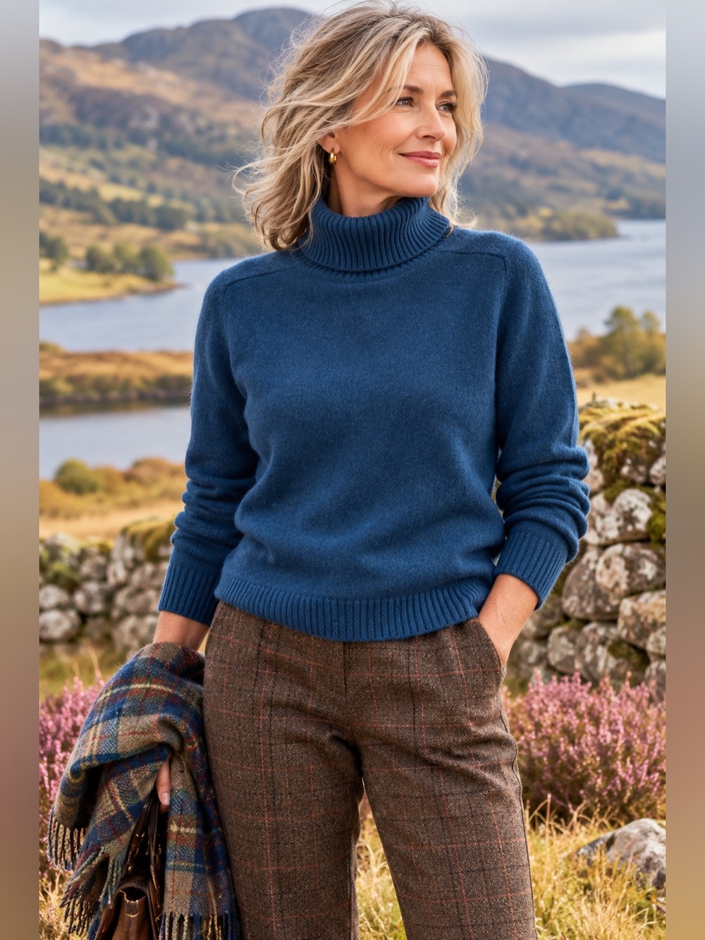 VTG Hudson’s Bay The Bay 100% Scottish Cashmere Turtleneck Sweater
